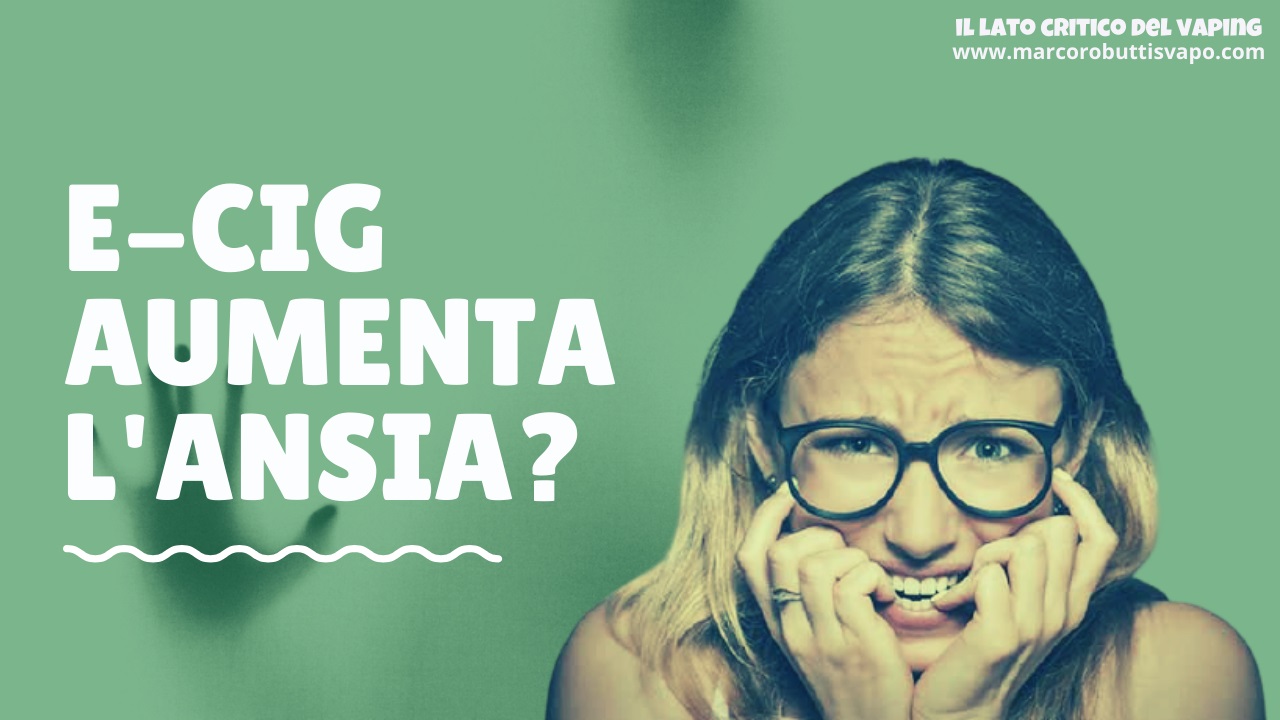 sigaretta elettronica ansia