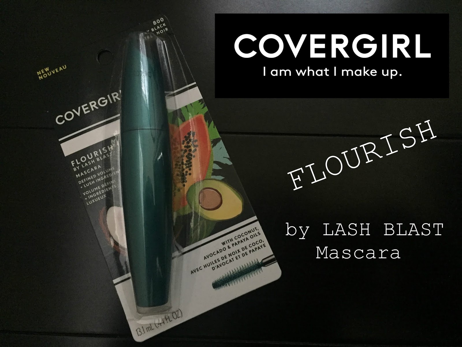 Covergirl Flourish by Lash Blast Mascara Review and Swatches A Very