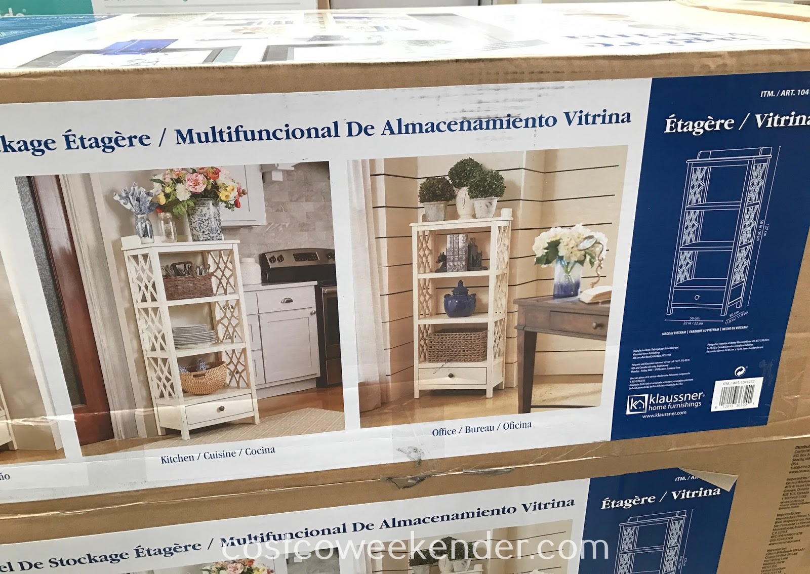 Klaussner Etagere Bookcase Costco Weekender