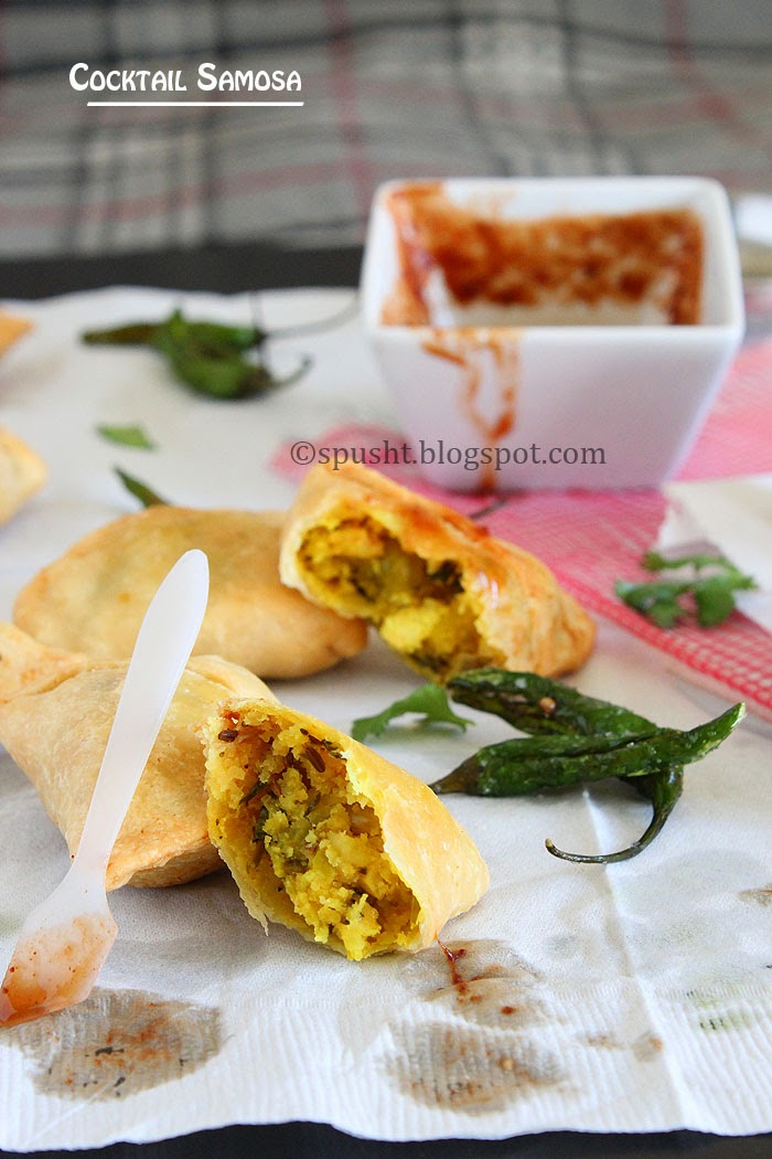 Spusht | Small Sized Cocktail Samosa for Parties or Large Gatherings