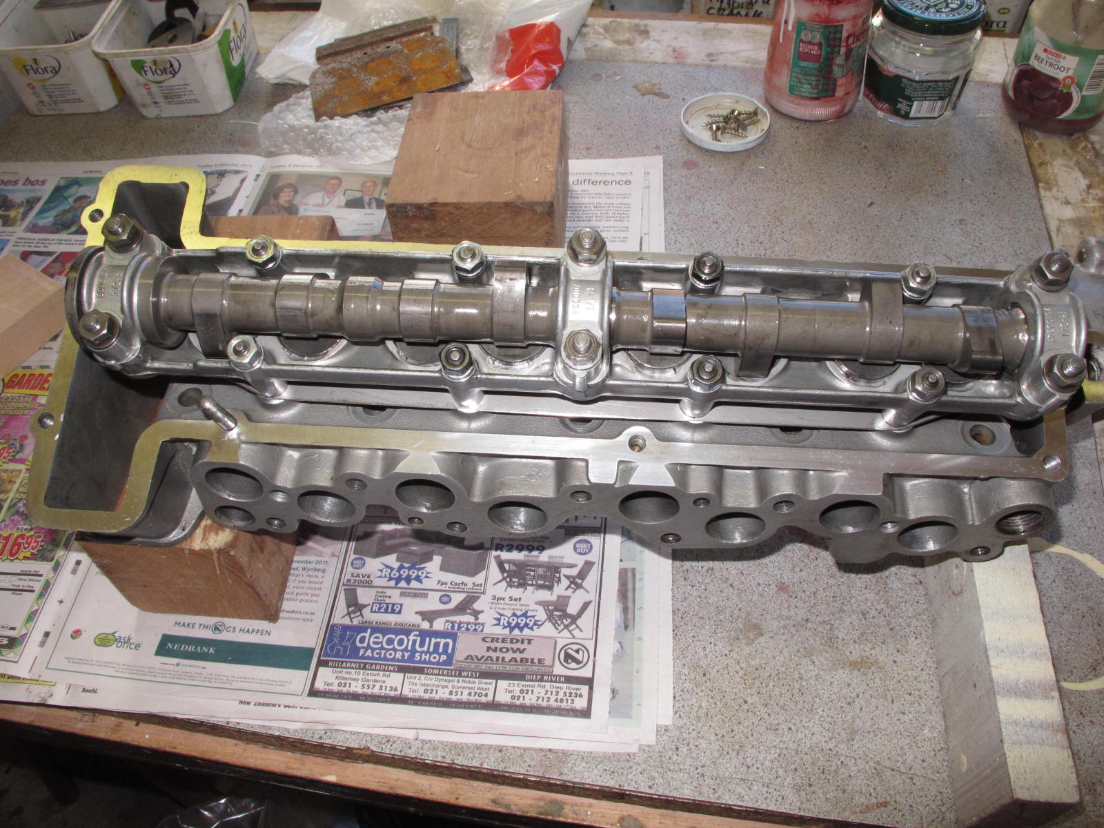 CKD Boats Roy Mc Bride Sport Hillman Imp cylinder head,shim to