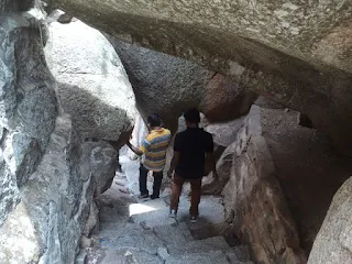 A final group shot at the base of the fort