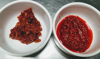 Schezwan sauce and Red Chilly Paste for schezwan chilli paneer recipe