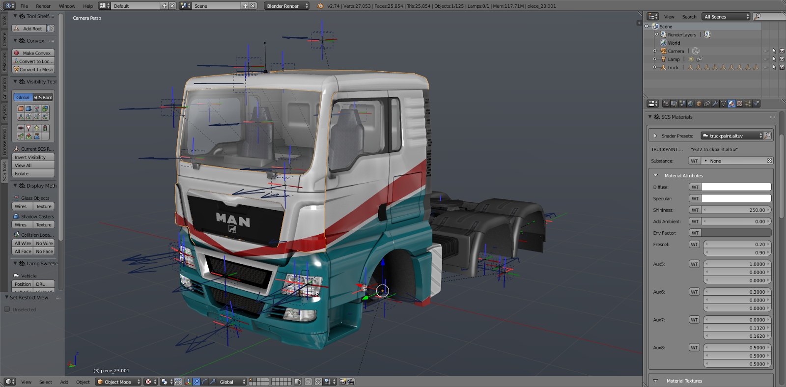 SCS Blog: SCS Blender Tools - Full Truck creation pipeline! | Fellowsfilm