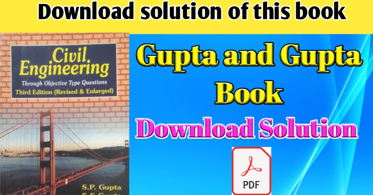 Gupta And Gupta Book Solution Gupta And Gupta Video Solution Gupta
