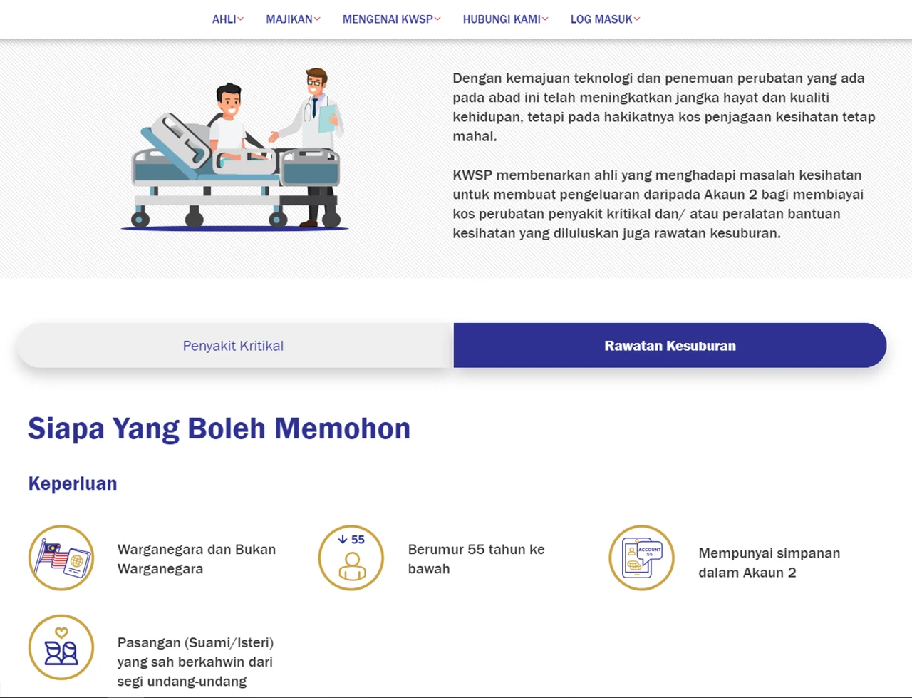 Pengeluaran KWSP untuk Rawatan Kesuburan IUI, IVF dan ICSI