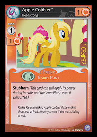 My Little Pony Apple Cobbler, Headstrong Premiere CCG Card