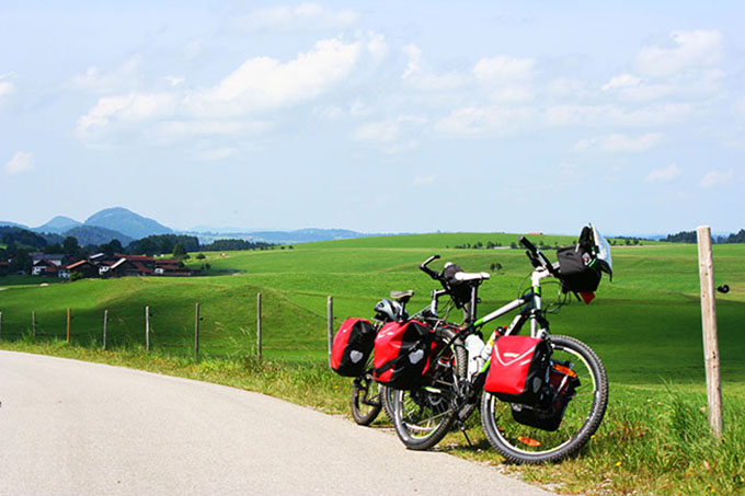 pedalando lungo la romantische strasse