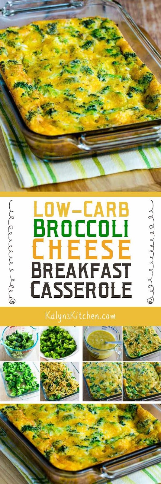 LowCarb Broccoli Cheese Breakfast Casserole Kalyn's Kitchen