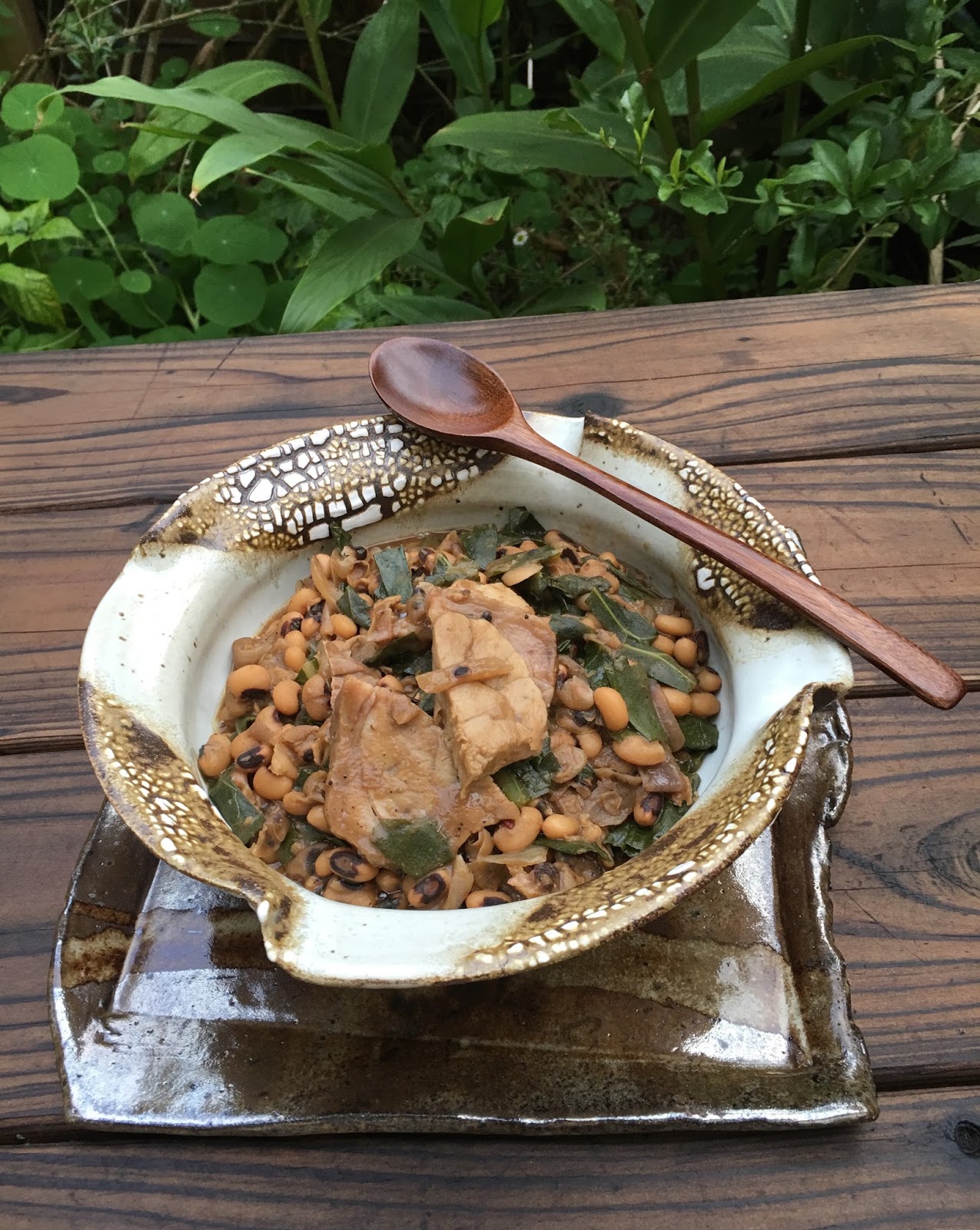 Avanti Cafe Musings New Years Black Eyed Peas w/ Ham Hock & Collards Chef Mark Cleveland