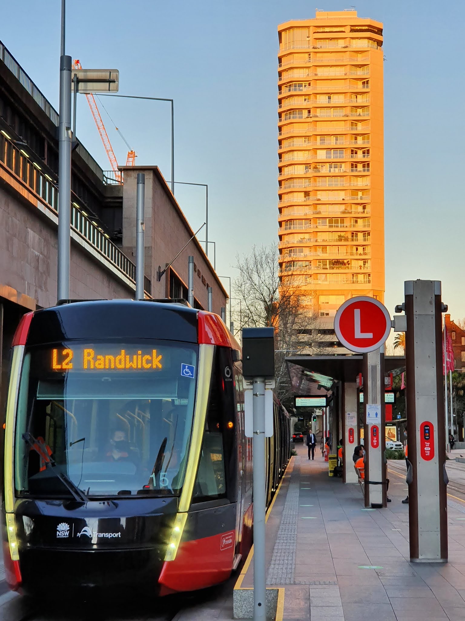 Sydney - City and Suburbs: Circular Quay, light rail stop