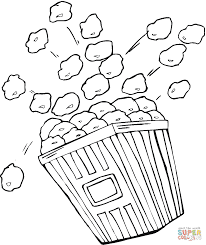 Popcorn coloring pages 5