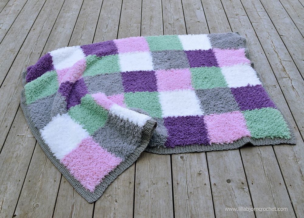 Furry Blanket reveal LillaBjörn's Crochet World