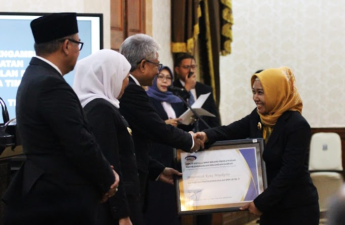 Pemkot Mojokerto Raih Penghargaan SPIP Level 3 Dari BPKP RI