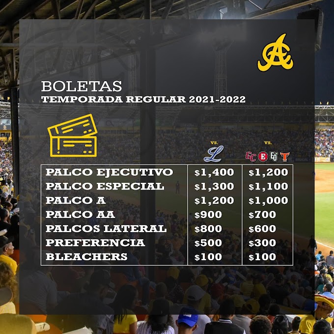 Precios boletas para los partidos en el #EstadioCibao.