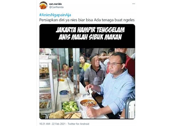 Sudutkan Anies, tapi Salah Pilih Foto