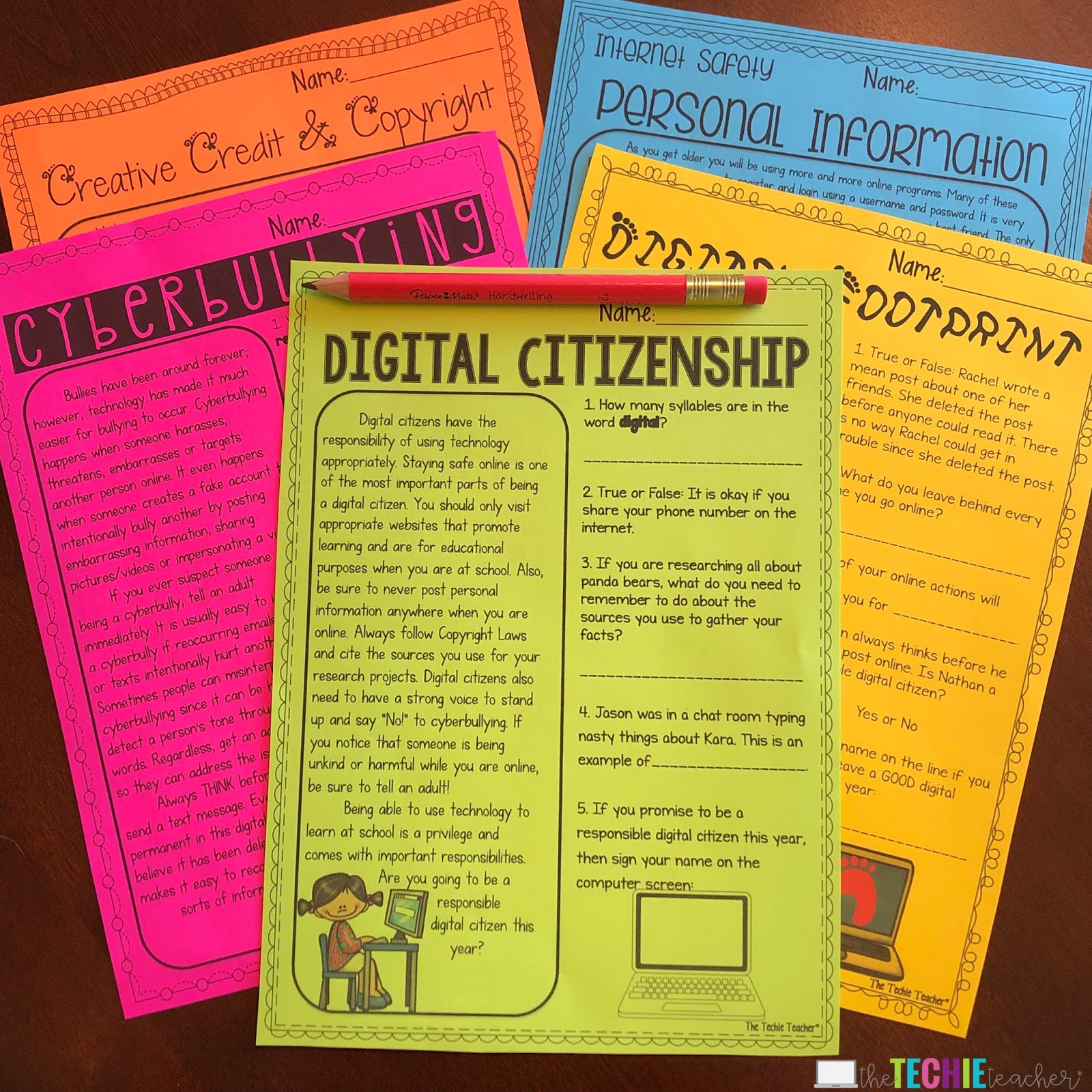Digital Citizenship Resources for the Elementary Classroom The Techie