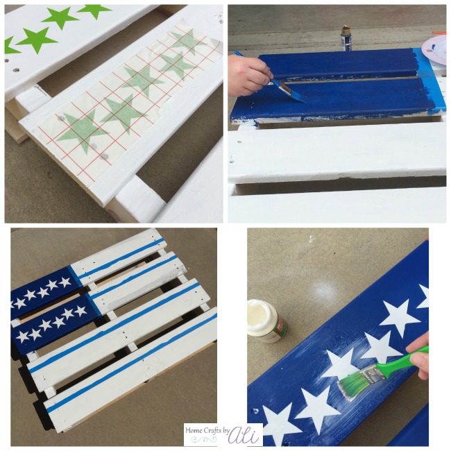 DIY American Flag Pallet Project Home Crafts by Ali