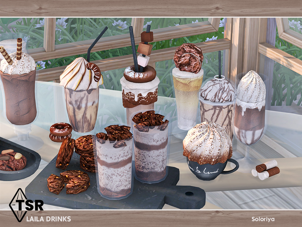 soloriya Laila Drinks. Sims 4