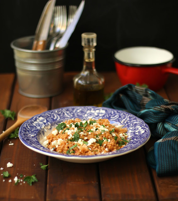 bulgur con cavolfiore e feta