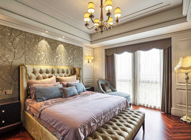 Tapeten-schlafzimmer-blumen-ideen-fürs-Luxus-Haus-Innendekoration