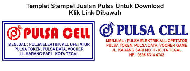 Stempel Konter Pulsa Contoh Stempel Jualan Pulsa Contoh