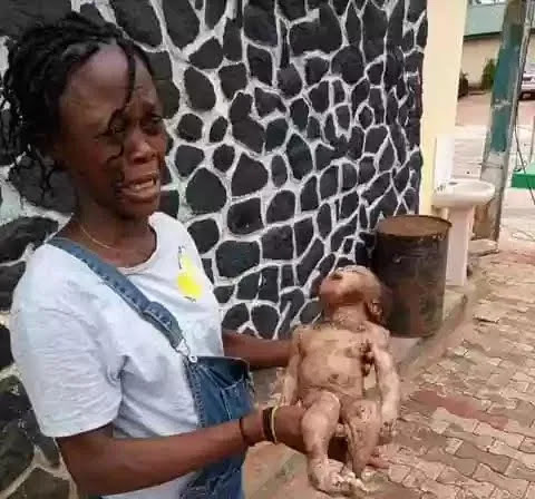 Depraved Anambra lady dumps new child child inside pit bathroom woman%2B2 - Depraved Anambra lady dumps new child child inside pit bathroom