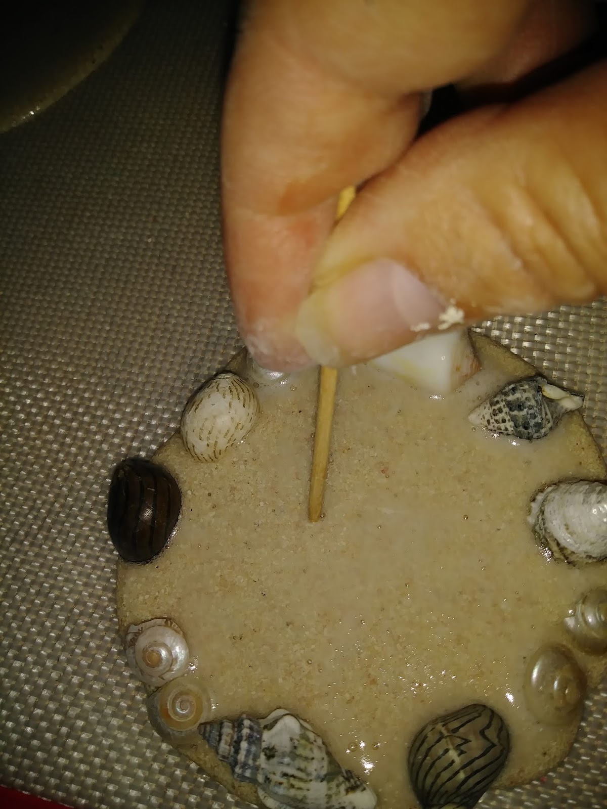 Coastal Bohemian Sand Art Ornaments