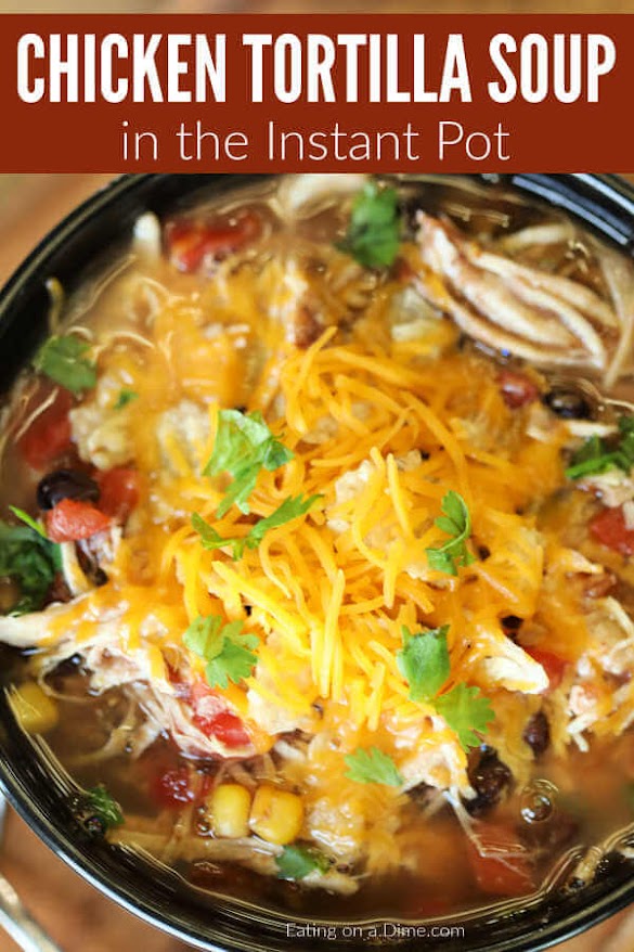 INSTANT POT CHICKEN TORTILLA SOUP RECIPE