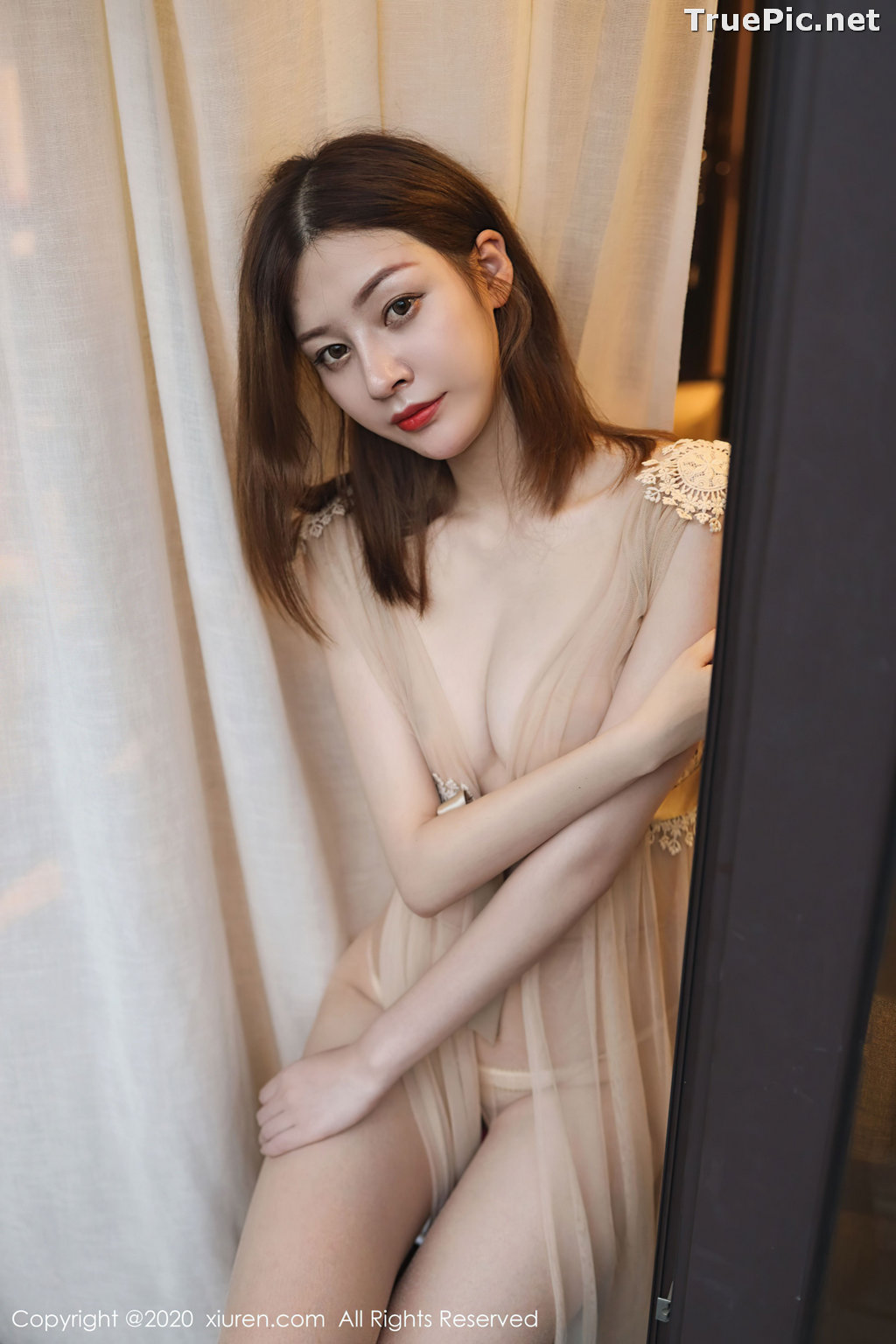 Image XIUREN No.2623 - Chinese Model - 樱花Elsa - Thin Transparent Silk - TruePic.net - Picture-14