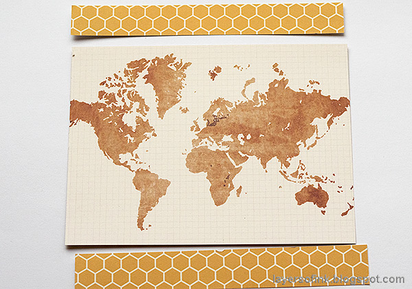 Layers of ink - World Map Card by Anna-Karin. With Simon Says Stamp October Card Kit. 