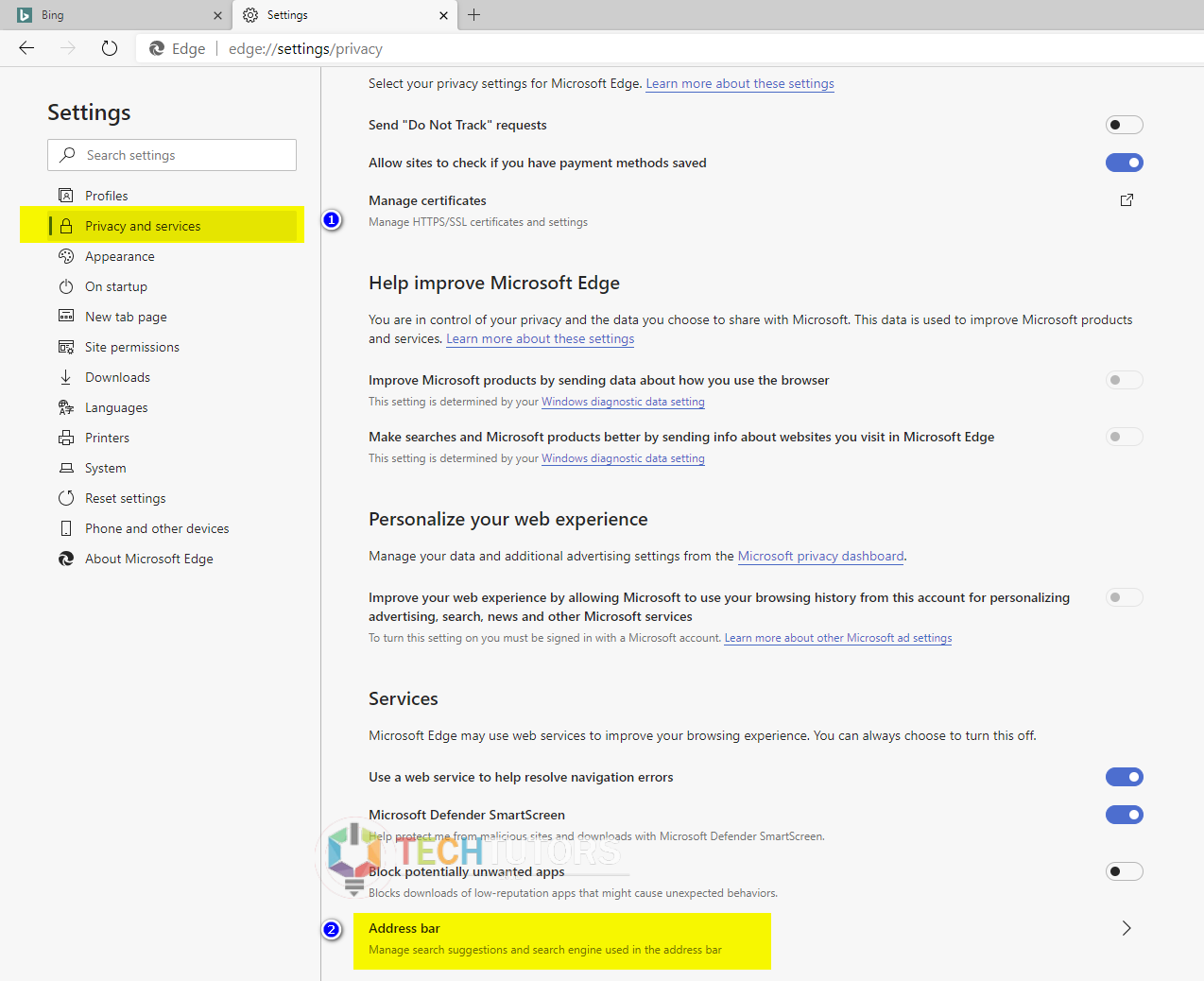 Microsoft edge bing durch google ersetzen Microsoft edge bing durch google ersetzen