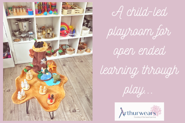 a child led playroom for open ended learning through play