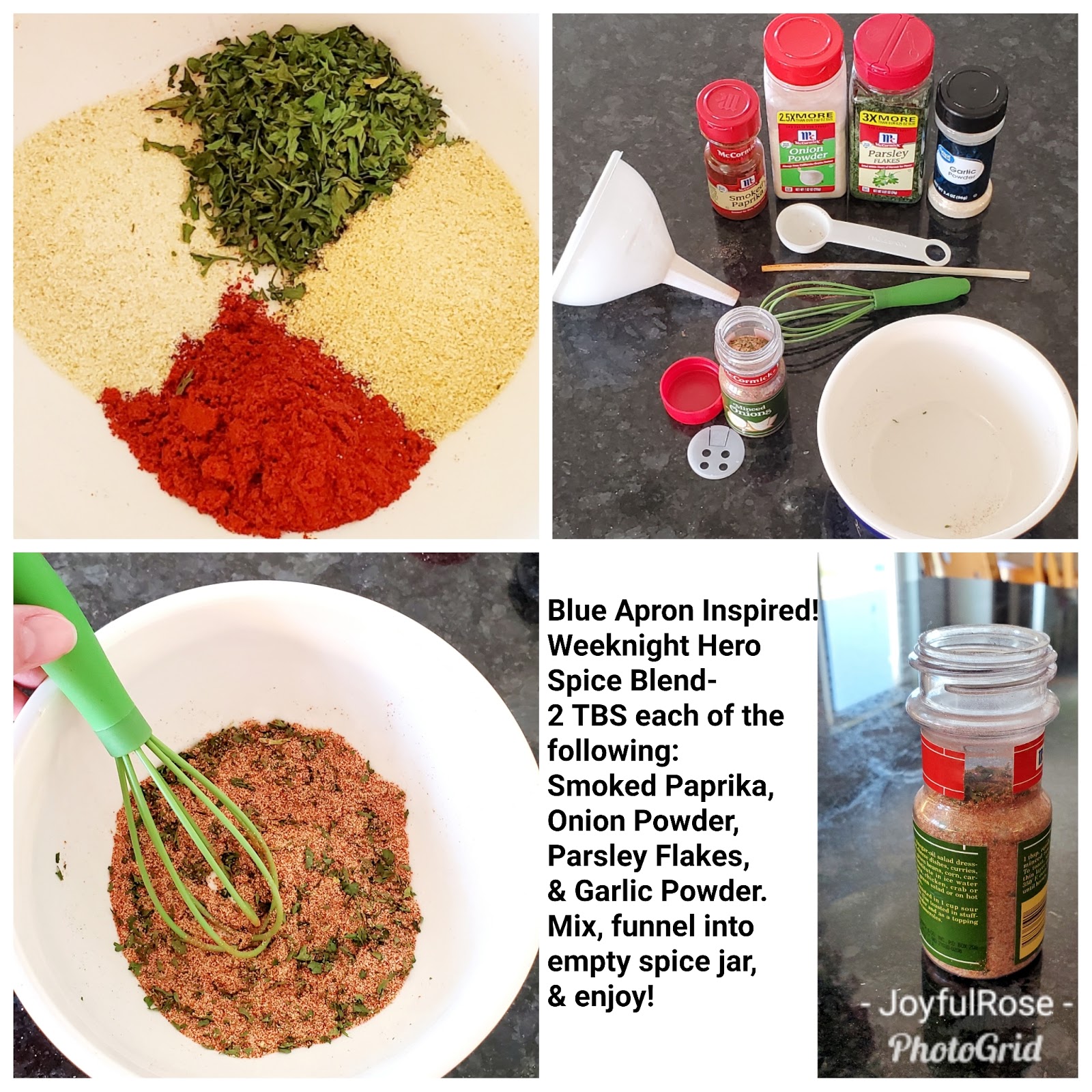 JoyfulRose Blog Inspired By Blue Apron Weeknight Hero Spice Blend joyfulrose-blog-inspired-by-blue-apron-weeknight-hero-spice-blend