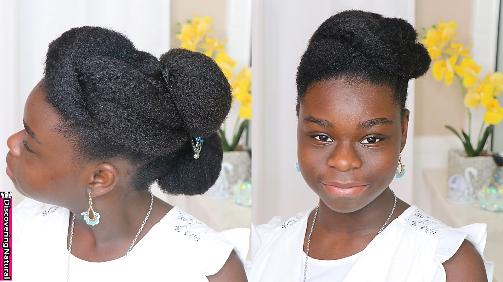 Discoveringnatural Natural Hair Updo Hairstyle For Prom Wedding