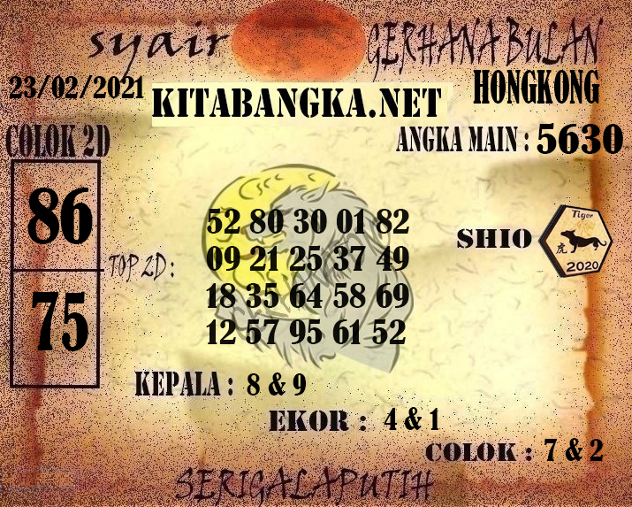 Nagasaon HK Syair Selasa 23022021 Nagasaon HK