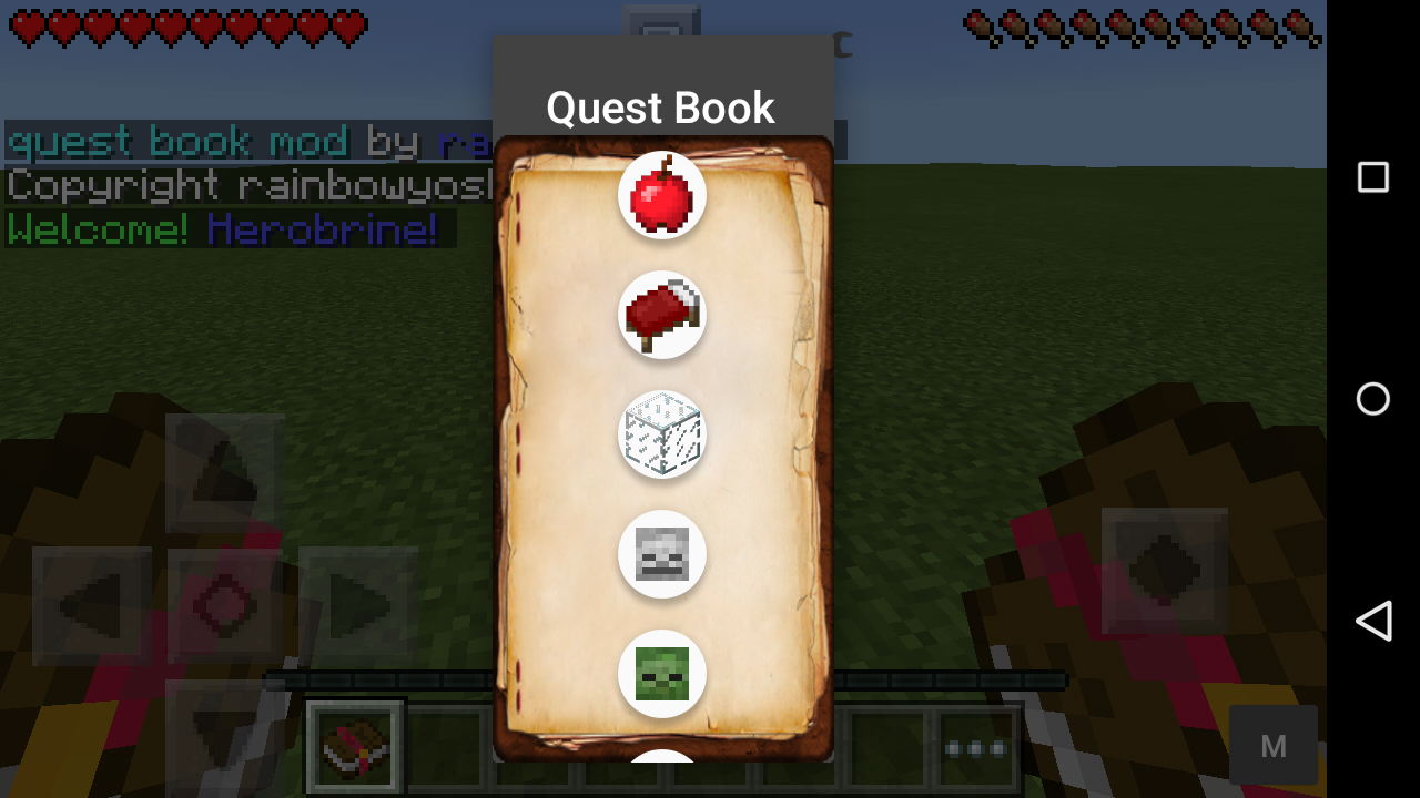 [MOD] Quest Book (Livros de Conquistas) Minecraft PE 0.13.0 Pocket MCPE