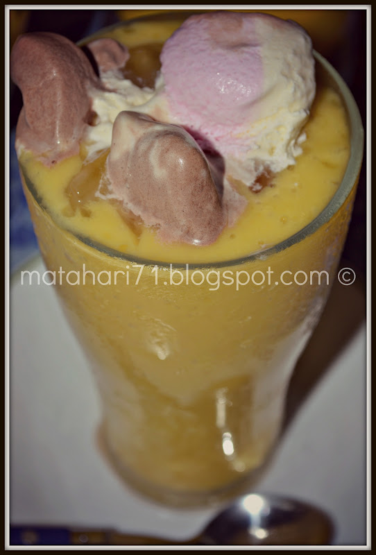 MATAHARI71 Mango Juice with Ice Cream Top