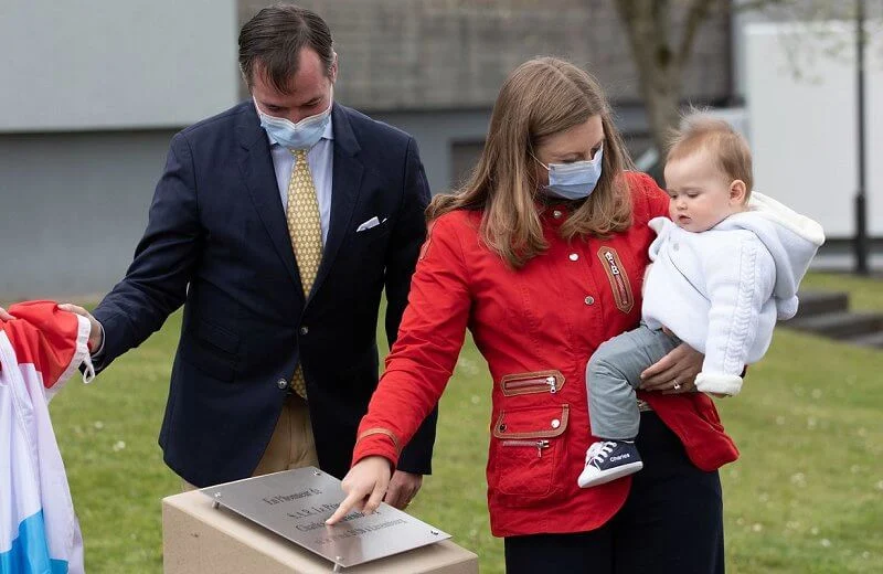 Prince Charles celebrate his first birthday. Hereditary Grand Duchess Stephanie. Princess Stephanie wore a red jacket