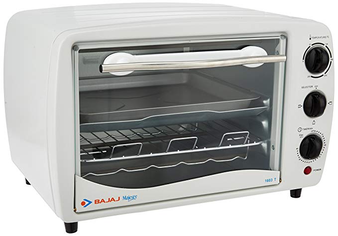 Bajaj Majesty 1603 T 16-Litre Oven Toaster Grill (White) by Bajaj