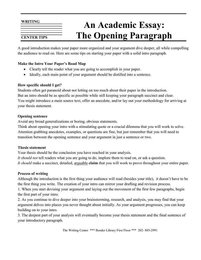 Opening Sentences For Essays Medical Resume