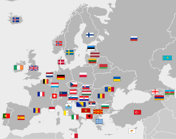 European flags