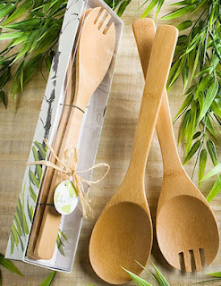 Cuchara y tenedor de bamboo
