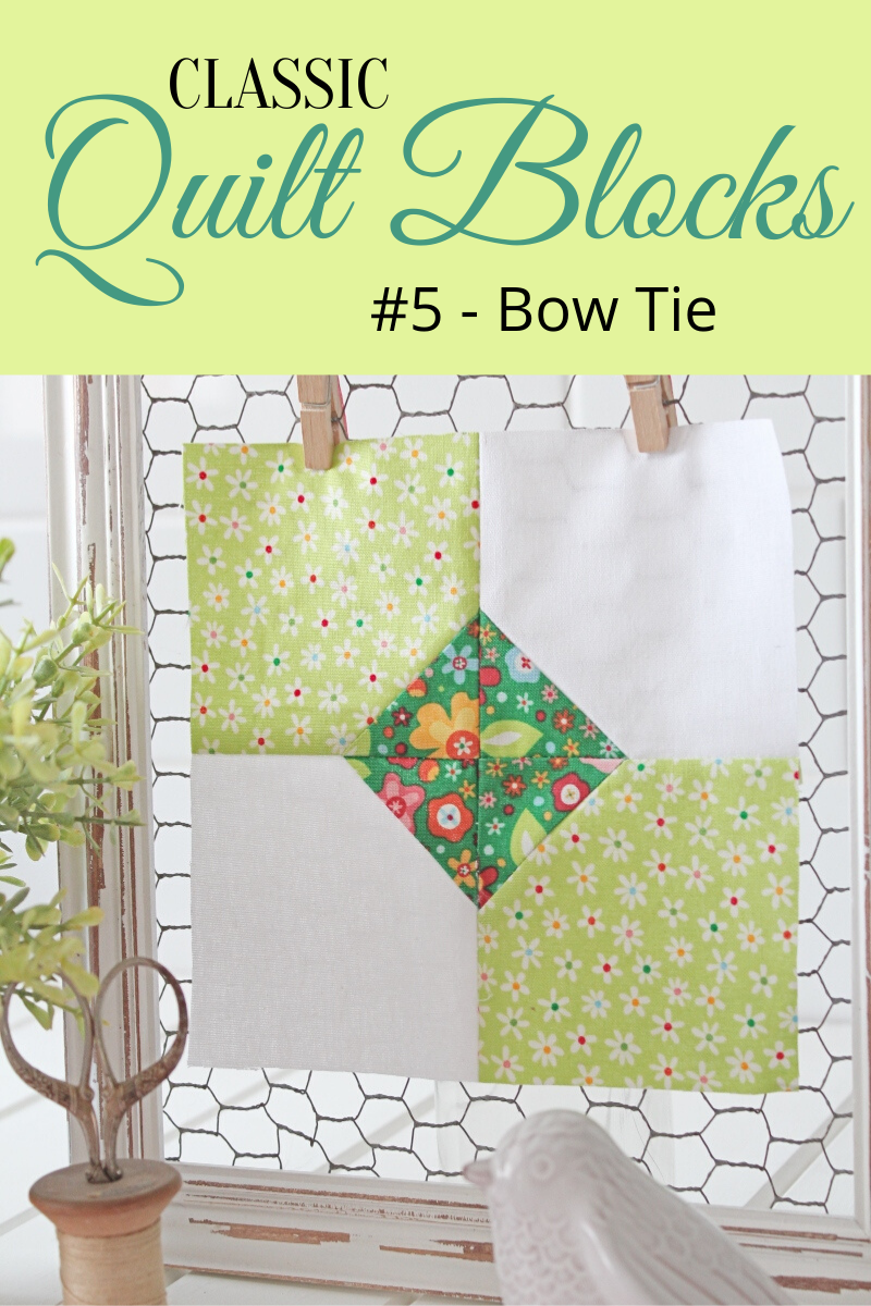 {Classic Quilt Blocks} Bow Tie A Tutorial Threadbare Creations