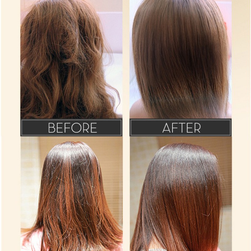 keratin treatment damaged hair before and after