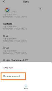 How to remove Gmail account from android phone 6