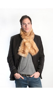 Men's fur scarves