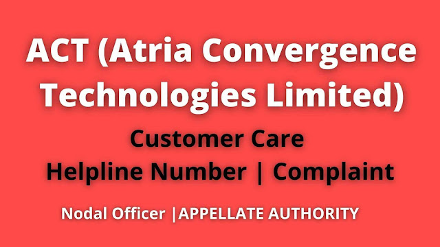 ACT Customer Care Number Bangalore