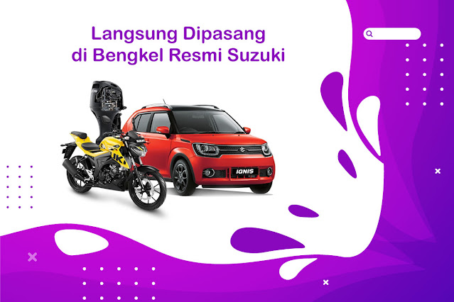 Langsung Dipasang di Bengkel Resmi Suzuki