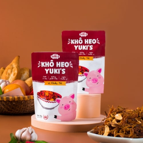 [YUKI’S FARM] Khô Heo Cháy Tỏi ( Túi Zip 50gr)